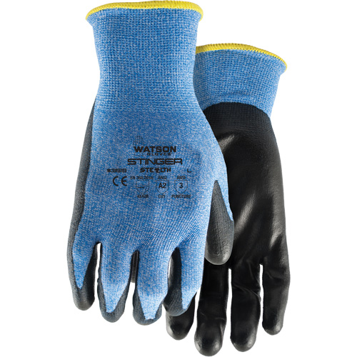 Gants anticoupures 359 Stealth Stinger, Taille Moyen, Calibre 15, Rev&ecirc;tement Polyur&eacute;thane, Enveloppe en Fibre de verre/Nylon/Spandex, ASTM ANSI niveau A2/EN 388 niveau B Seaboard Timber Mart