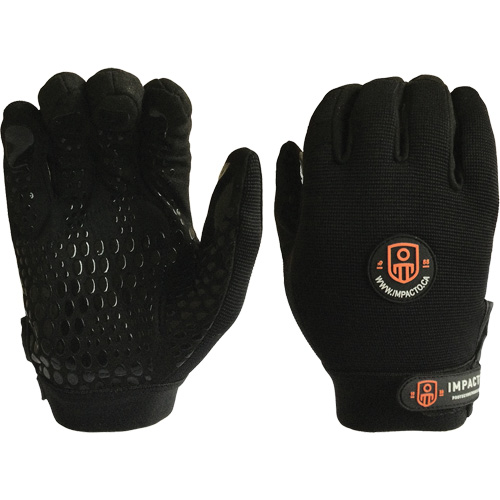 Mechanic Anti-Impact Gloves, 7/Small, Synthetic/Suede Palm, Elastic/Hook & Loop Cuff Seaboard Timber Mart