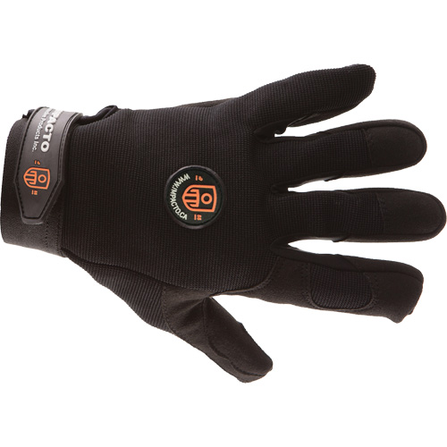 Mechanic Anti-Impact Gloves, 7/Small, Synthetic/Suede Palm, Elastic/Hook & Loop Cuff Seaboard Timber Mart