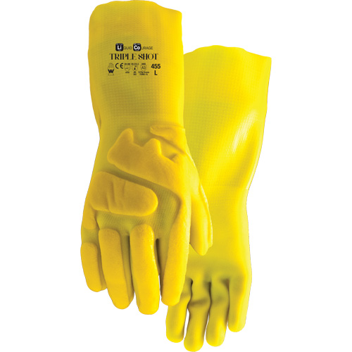 455 Triple Shot Cut-Resistant Gloves, Size Large, PVC, Nylon Inner Lining Seaboard Timber Mart