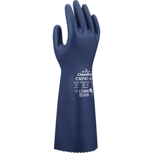 Gants r&eacute;sistants aux produits chimiques CN741, Taille Petit/7, 15" lo, Nitrile, 15 mils Seaboard Timber Mart