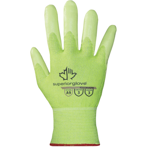 Gants haute visibilit&eacute; r&eacute;sistants &agrave; la coupe S21TXUGFN, Taille 5/2T-petit, Calibre 21, Rev&ecirc;tement Nitrile, Enveloppe en TenActiv, ASTM ANSI niveau A9 Seaboard Timber Mart
