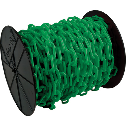 Heavy-Duty Plastic Safety Chain, Green Seaboard Timber Mart