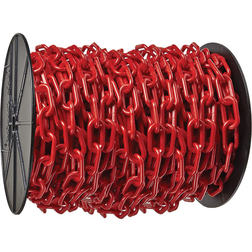 Heavy-Duty Plastic Safety Chain, Red Seaboard Timber Mart