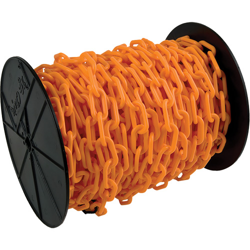 Heavy-Duty Plastic Safety Chain, Orange Seaboard Timber Mart