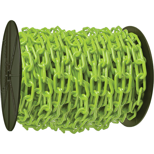 Heavy-Duty Plastic Safety Chain, Green Seaboard Timber Mart