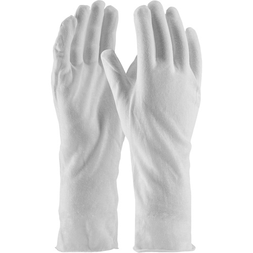 Gants d'inspection de qualit&eacute; sup&eacute;rieure CleanTeam, Coton, Poignet Non ourl&eacute;, Taille unique Seaboard Timber Mart