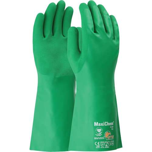 ATG MaxiChem&reg; Chemical-Resistant Gloves, Size Small, 14" L, Nitrile Seaboard Timber Mart