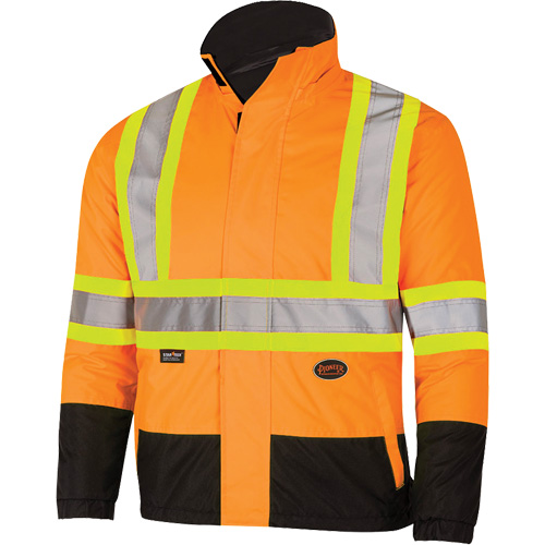 5770 Manteau de s&eacute;curit&eacute; imperm&eacute;able r&eacute;versible, Polyester/Polyur&eacute;thane, Orange haute visibilit&eacute;, Petit Seaboard Timber Mart