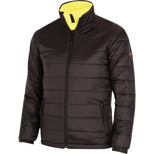 5771 Manteau de s&eacute;curit&eacute; imperm&eacute;able r&eacute;versible, Polyester/Polyur&eacute;thane, Jaune lime haute visibilit&eacute;, Petit Seaboard Timber Mart