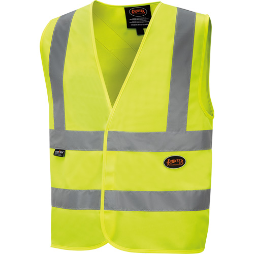 6886 Veste de s&eacute;curit&eacute; haute visibilit&eacute; en tricot chaîne, Jaune lime haute visibilit&eacute;, Petit, Polyester Seaboard Timber Mart