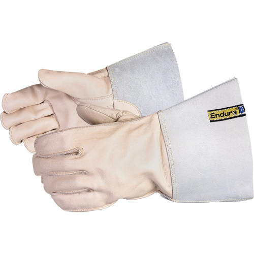 Gants pour soudeur avec coutures externes en Kevlar, Cuir de vache refendu, Taille 7 Seaboard Timber Mart