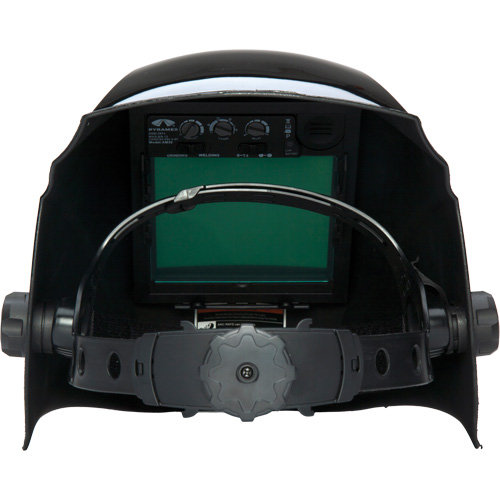 Leadhead&reg; Auto Darkening Welding Helmet, 3.8" L x 3.4" W View Area, 9 - 13 Shade Range, Black Seaboard Timber Mart