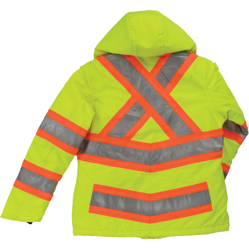 Manteau de s&eacute;curit&eacute; isolant et extensible pour femmes, Polyester, Jaune lime haute visibilit&eacute;, Moyen Seaboard Timber Mart