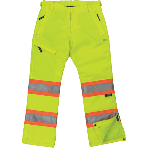Pantalon de s&eacute;curit&eacute; isolant et extensible pour femmes, Polyester, T-petit, Jaune lime haute visibilit&eacute; Seaboard Timber Mart