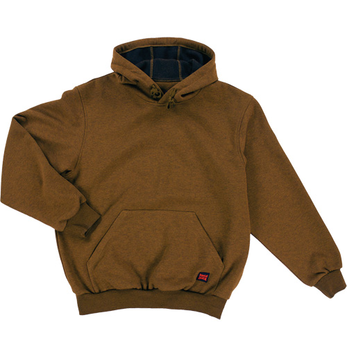 Water Repellent Fleece Pullover Hoodie, Men's, Small, Brown Seaboard Timber Mart