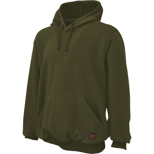 Water Repellent Fleece Pullover Hoodie, Men's, Small, Green Seaboard Timber Mart