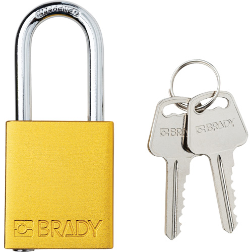 Lockout Padlock, Safety Padlock, Keyed Different, Aluminum, 1-1/2" Width Seaboard Timber Mart
