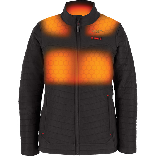 M12 Heated Axis Jacket with Battery, Women's, Large, Black Seaboard Timber Mart