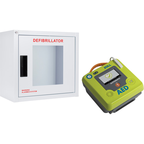 AED 3 AED & Wall Cabinet Kit, Semi-Automatic, French, Class 4 Seaboard Timber Mart