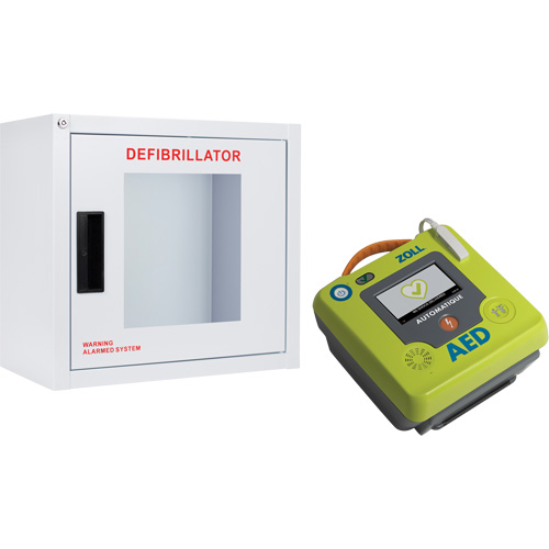 AED 3 AED & Wall Cabinet Kit, Automatic, French, Class 4 Seaboard Timber Mart