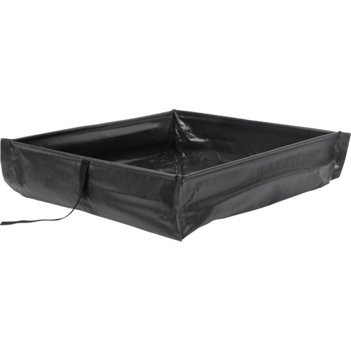 Collapsible Roll-Up Spill Berm, 60 US gal. Capacity, 4' W x 4' L x 6" H Seaboard Timber Mart