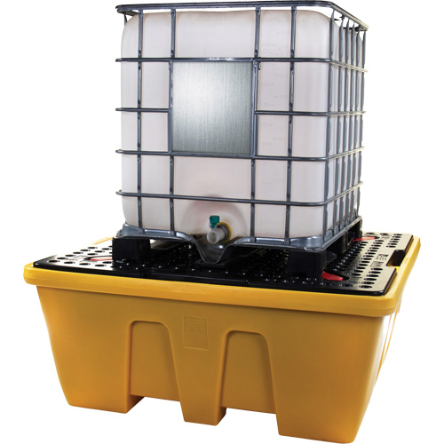 IBC Spill Pallet, 333 US gal. Spill Capacity, 66" x 66" x 27.5" Seaboard Timber Mart