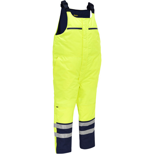 Salopette pour le froid extr&ecirc;me Bisley, Polyester, Petit, Jaune lime haute visibilit&eacute; Seaboard Timber Mart