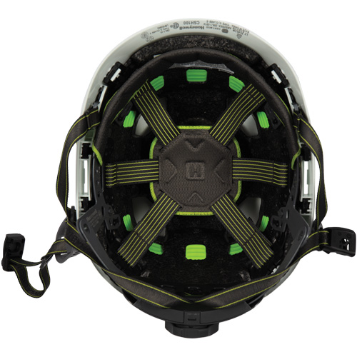 Fibre Metal Climbing Style Safety Helmet, Meets CSA Type 2, Ratchet Suspension, Vented Seaboard Timber Mart