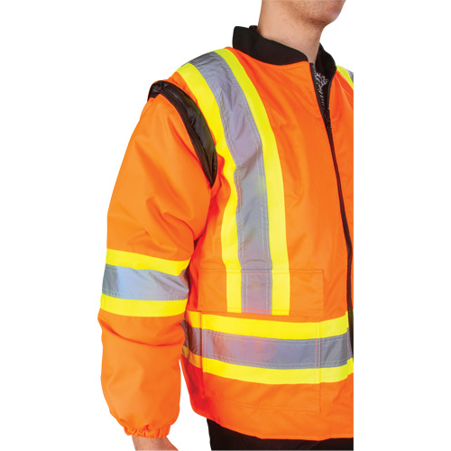 Parka d'hiver imperm&eacute;able 7-en-1, Orange haute visibilit&eacute;, Moyen Seaboard Timber Mart
