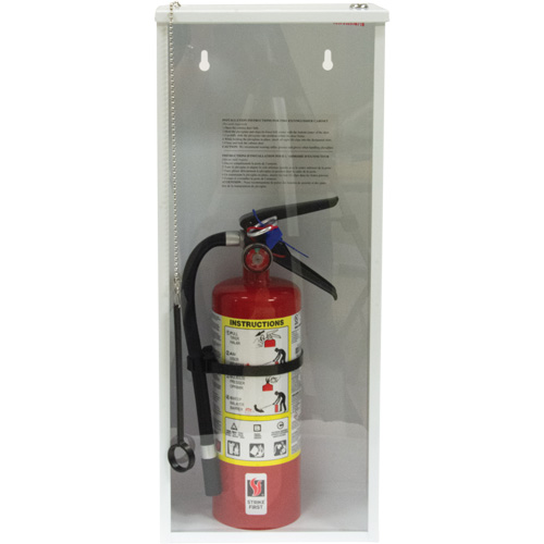 Light-Duty Fire Extinguisher Cabinet, 10" W x 24" H x 6" D Seaboard Timber Mart
