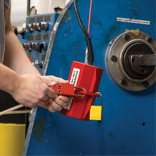 Velocity Plus Safety Lockout Padlock, Orange, Keyed Alike, Aluminum, 1-1/2" Width Seaboard Timber Mart