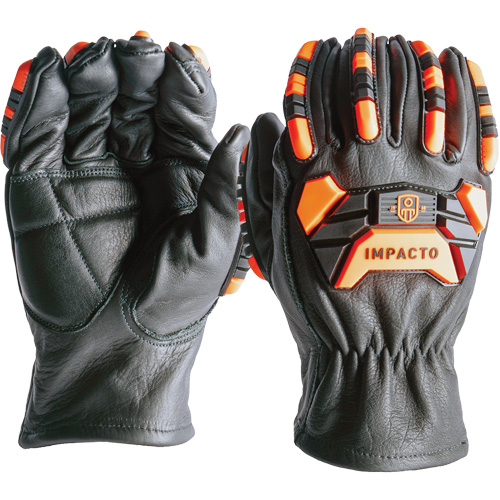 Impact & Cut Protection Gloves, 7, Cowhide Palm Seaboard Timber Mart