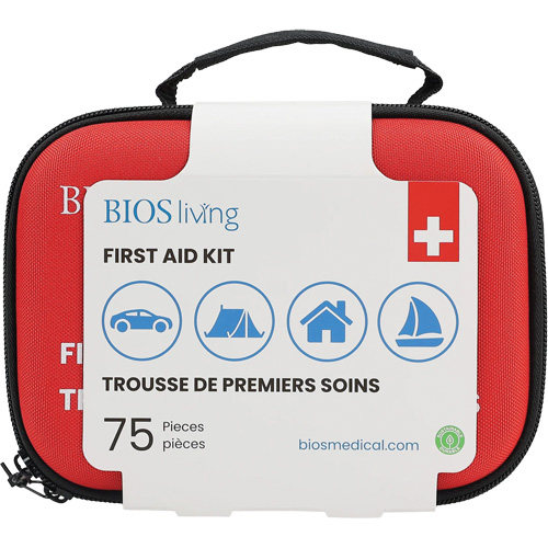 75-Piece Home & Travel First Aid Kit, Nylon Bag Seaboard Timber Mart