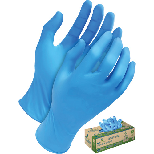 Tri-Polymer Disposable Gloves, Small, Polyethylene, 5-mil, Powder-Free, Blue Seaboard Timber Mart