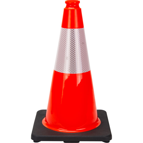 Premium Traffic Cone, 18", Orange, 6" Reflective Collar(s) Seaboard Timber Mart