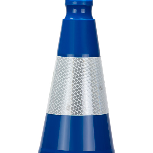 Premium Traffic Cone, 28", Blue, 4" Reflective Collar(s) Seaboard Timber Mart