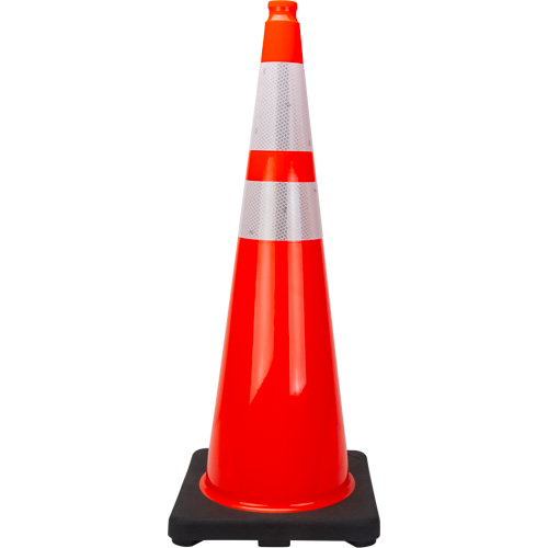 Premium Traffic Cone, 36", Orange, 4" & 6" Reflective Collar(s) Seaboard Timber Mart