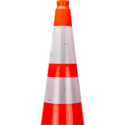 Premium Traffic Cone, 36", Orange, 4" & 6" Reflective Collar(s) Seaboard Timber Mart