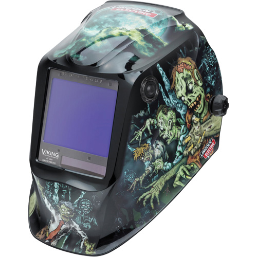 VIKING 3350 Zombie Welding Helmet, 3.74" L x 3.34" W View Area, 5 - 13 Shade Range Seaboard Timber Mart
