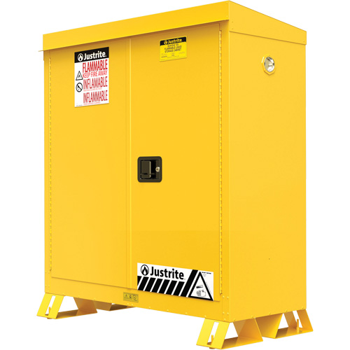 Outdoor Flammable Storage Cabinet, 30 gal., 2 Door, 43" W x 44" H x 18" D Seaboard Timber Mart
