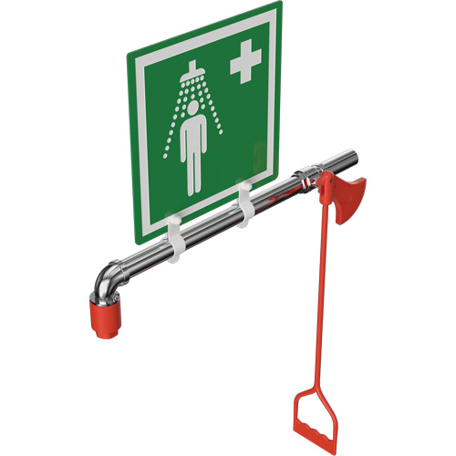 Douche de rinçage, Montage sur canalisation circulaire Seaboard Timber Mart