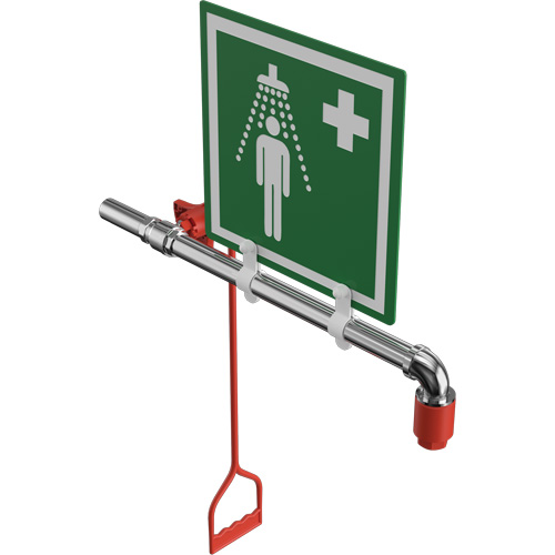 Douche de rinçage, Montage sur canalisation circulaire Seaboard Timber Mart