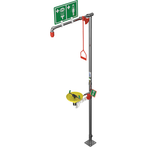 Douche combin&eacute;e avec cuvette ouverte en ABS et entr&eacute;e sup&eacute;rieure, Socle Seaboard Timber Mart