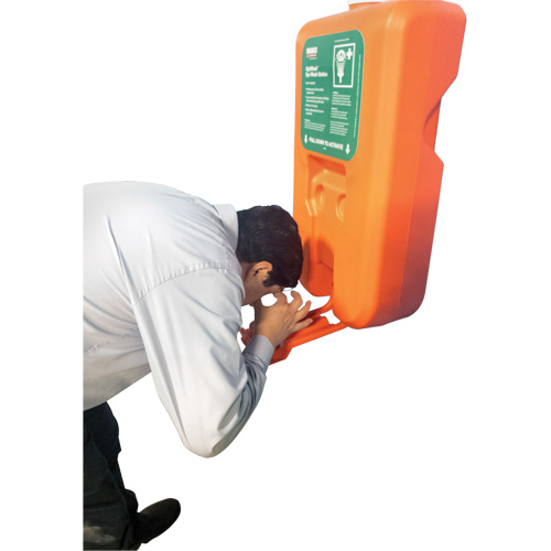 Portable Self-Contained Eyewash Station, Gravity-Fed, 10 gal. Capacity, Meets ANSI Z358.1 Seaboard Timber Mart