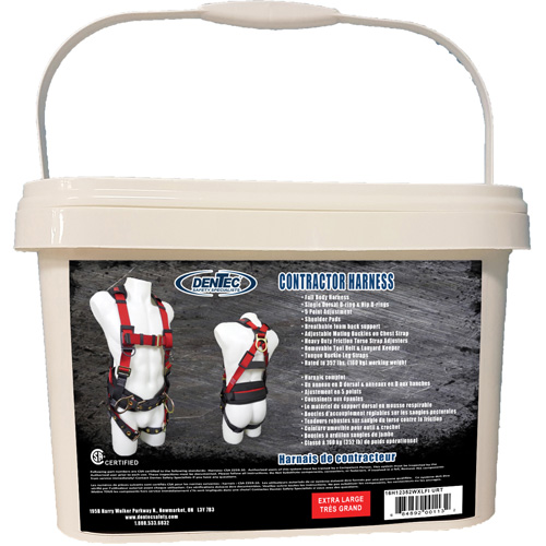 Contractor Safety Harness in Pail, CSA Certified, Class AP, X-Large, 352 lbs. Cap. Seaboard Timber Mart