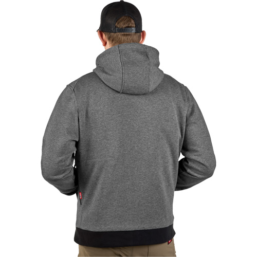 M12 Heated Hoodie with Battery, Men's, Large, Grey, Poly-Cotton Seaboard Timber Mart