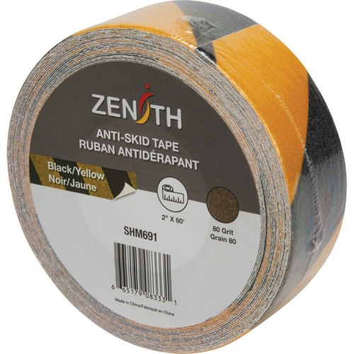 Anti-Skid Tape, 2" x 60', Black & Yellow Seaboard Timber Mart
