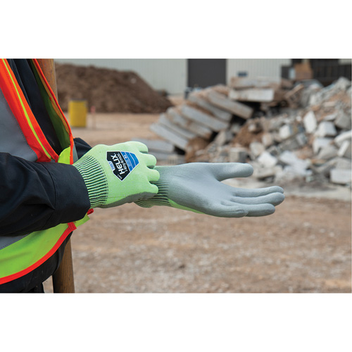 Helix&reg; 2057 Abrasion- & Cut-Resistant Gloves, Size 6/X-Small, 13 Gauge, Polyurethane Coated, HPPE Shell, ASTM ANSI Level A4/EN 388 Level C Seaboard Timber Mart