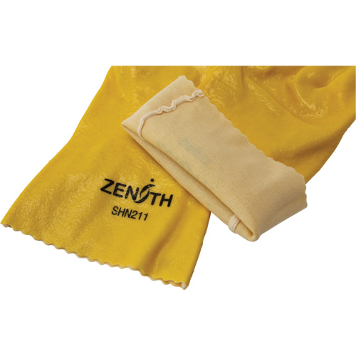 Rough-Finish Chemical-Resistant Gloves, Size 9, 12" L, PVC, Interlock Inner Lining, 47-mil Seaboard Timber Mart
